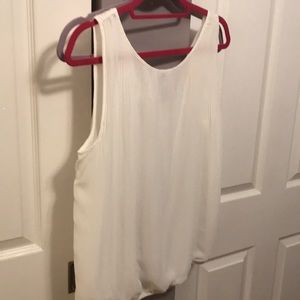 Max studio ivory top large with tags